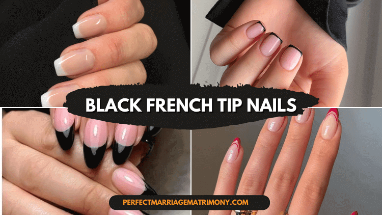 Black French Tip Nails