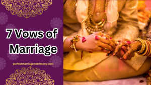 A bride and groom performing the 7 Vows of Marriage, walking around the sacred fire in a traditional Hindu wedding ceremony.